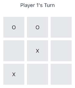 Board showing a bot that always plays the first available move